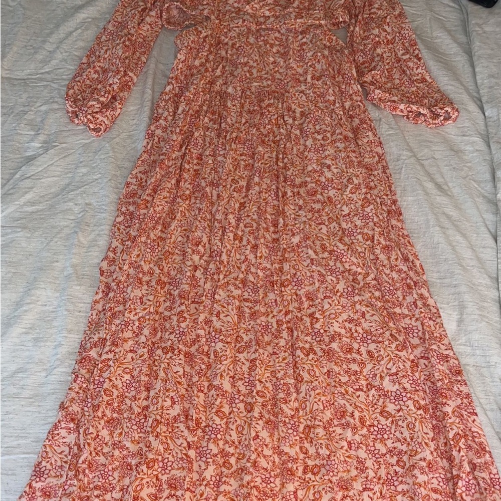Floral Pink Maxi Dress